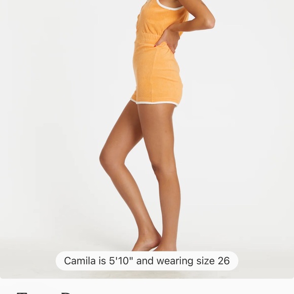 Hammies Orange Poppy Retro Sleeveless Button-Up Jumpsuit NWT - Picture 3 of 8